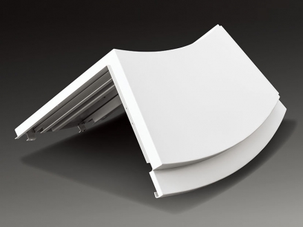 Shaped aluminum veneer
