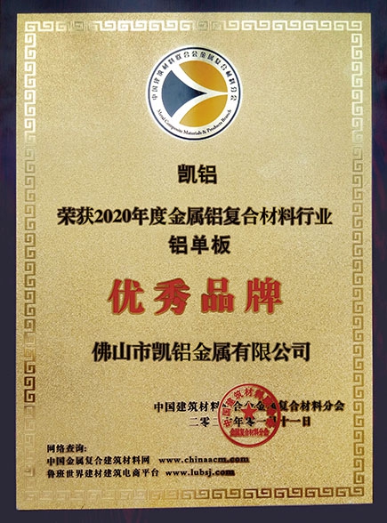 Certificate of honor