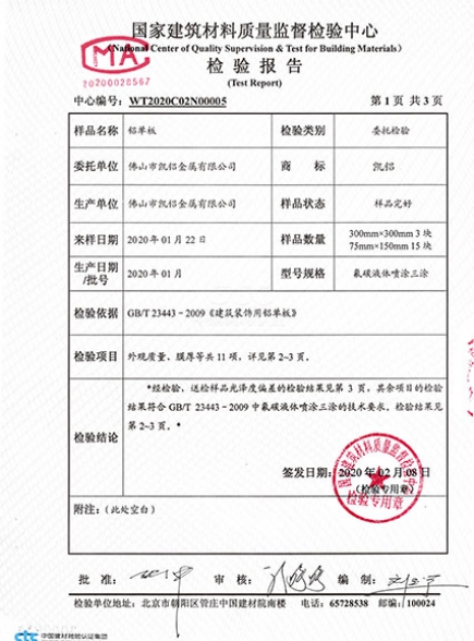 Certificate of honor